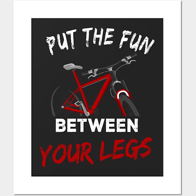 Mountain Bike Fun between the legs Gift Wall Art by Lomitasu